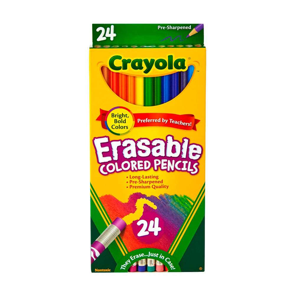 LAPIZ D/COLOR BORRABLE1X24
