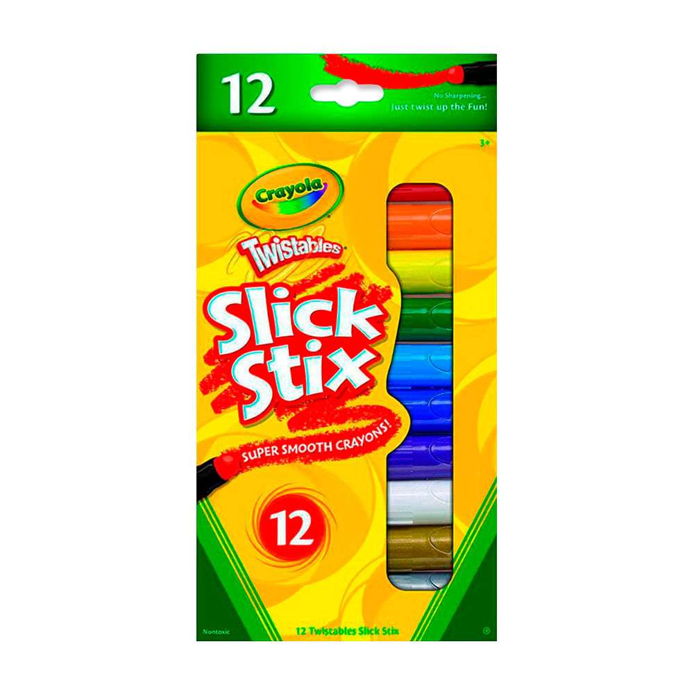 CRAYONES TWISTABLES 12PCS SLICK STIX