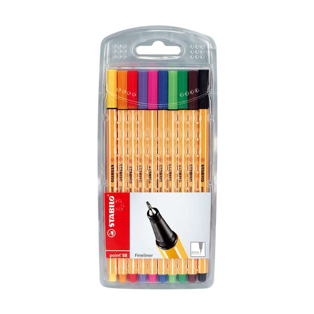 MARCADOR P/FINO 1X10 STABILO 8810