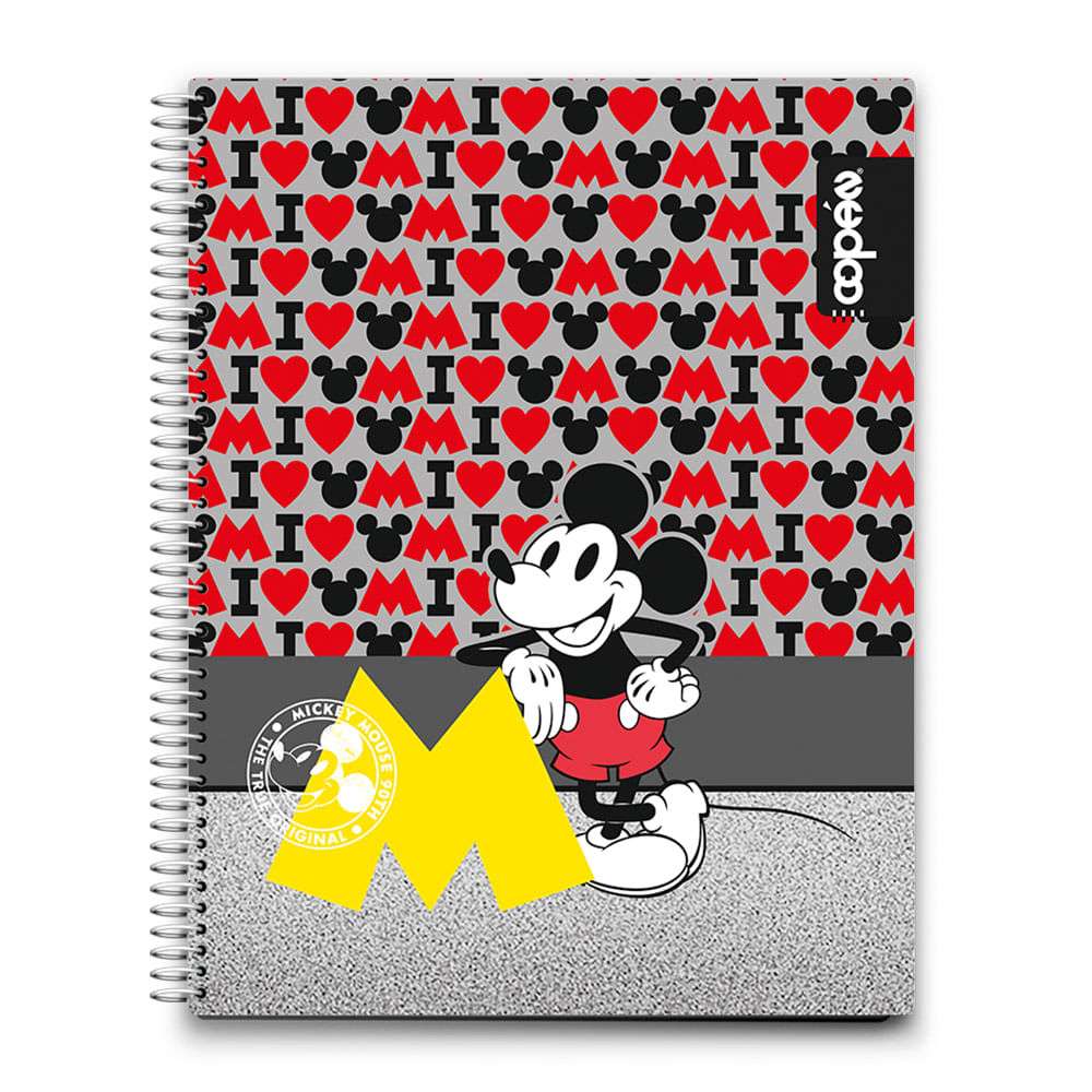 CUADERNO ESPIRAL 1MAT RAY. MICKEY MOUSE