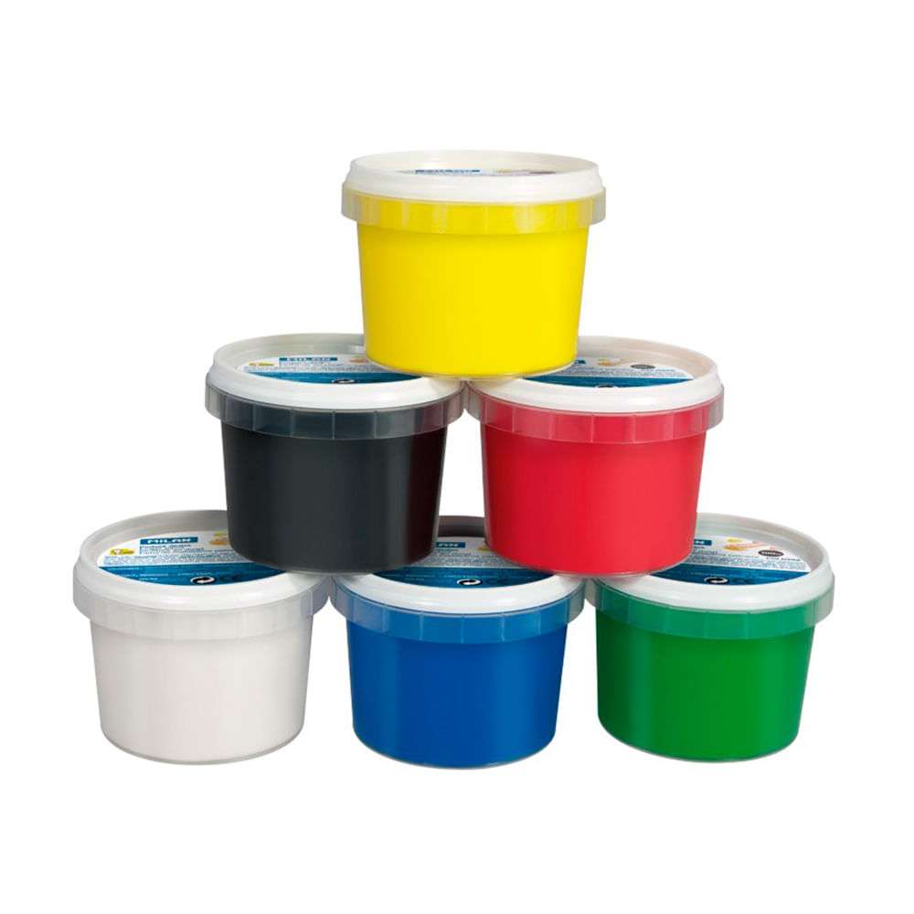 ESTUCHE C/6 TARROS D/PINTURA D/DEDO 100M