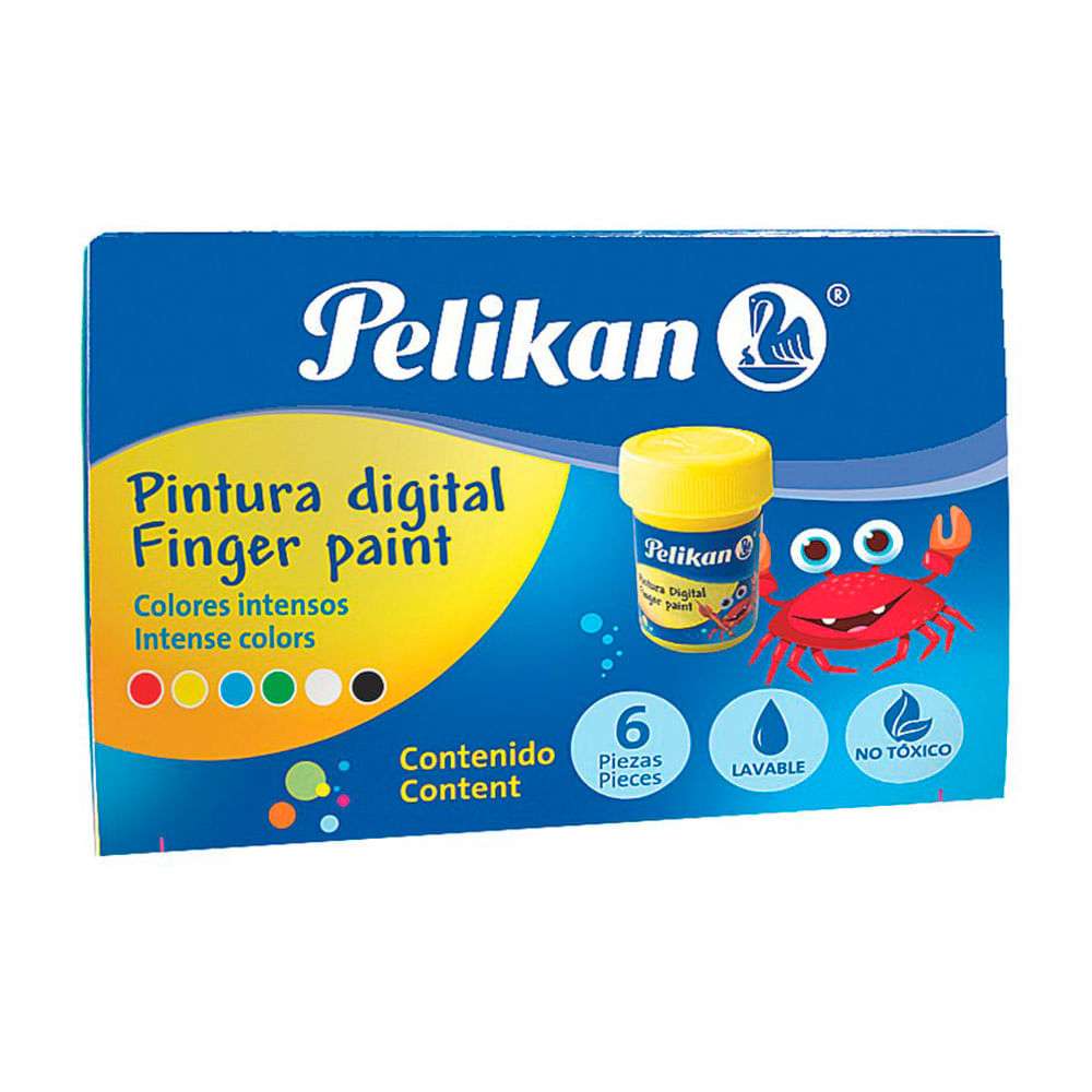 PINTURA DIGITAL 25 ML C/6 COL SURT