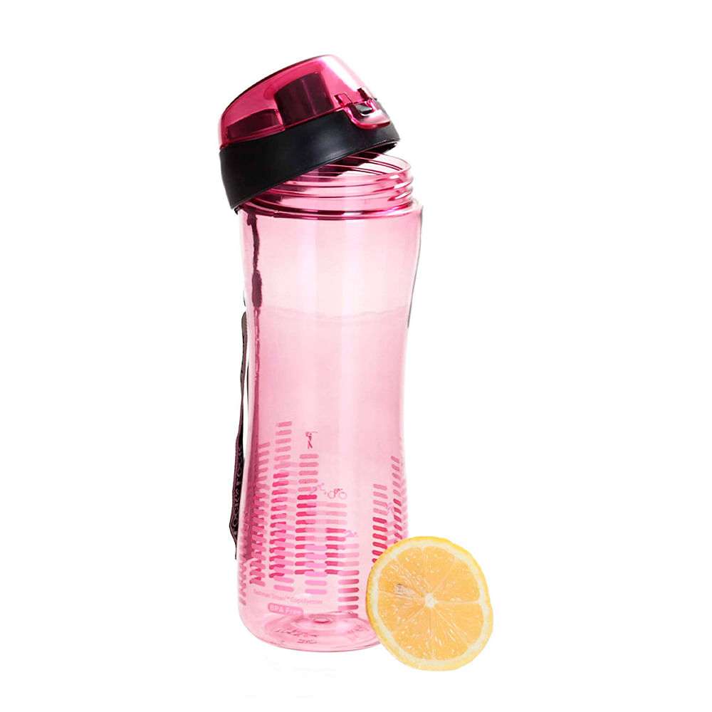 BOTELLA PLASTICA C/BOQUILLA 650ML PINK