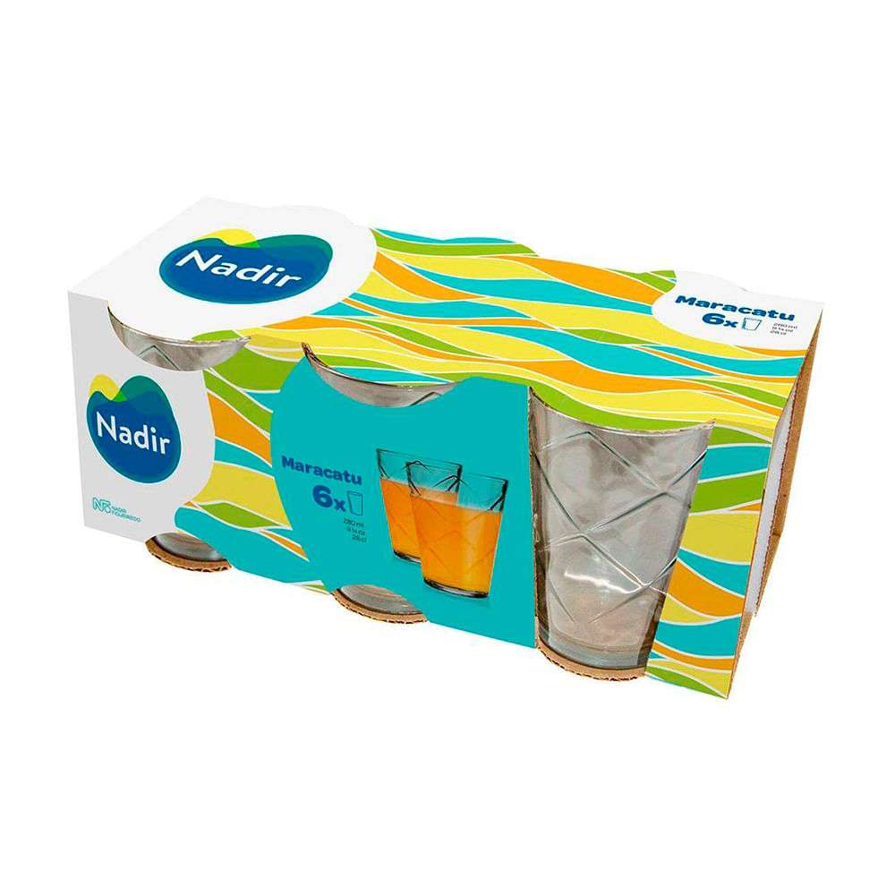 JGO D/VASOS D/VIDRIO 280ML LAGUNA