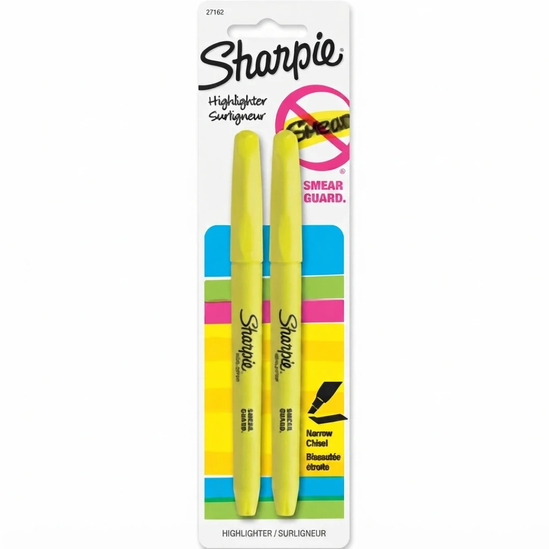 JGO D/MARCADOR RESALTADOR AMARILLO 2PCS