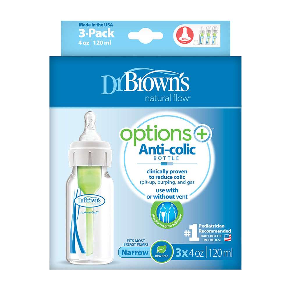 BIBERON ESTANDAR 4OZ/120ML NOPT 3PCS