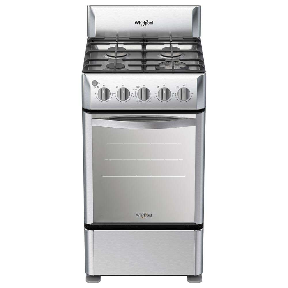 ESTUFA A GAS WHIRLPOOL 20" 4QUEM. SILVER