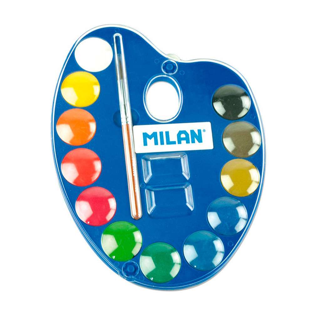 PALETA ACUARELAS 12 PASTILLAS Ã˜25MM