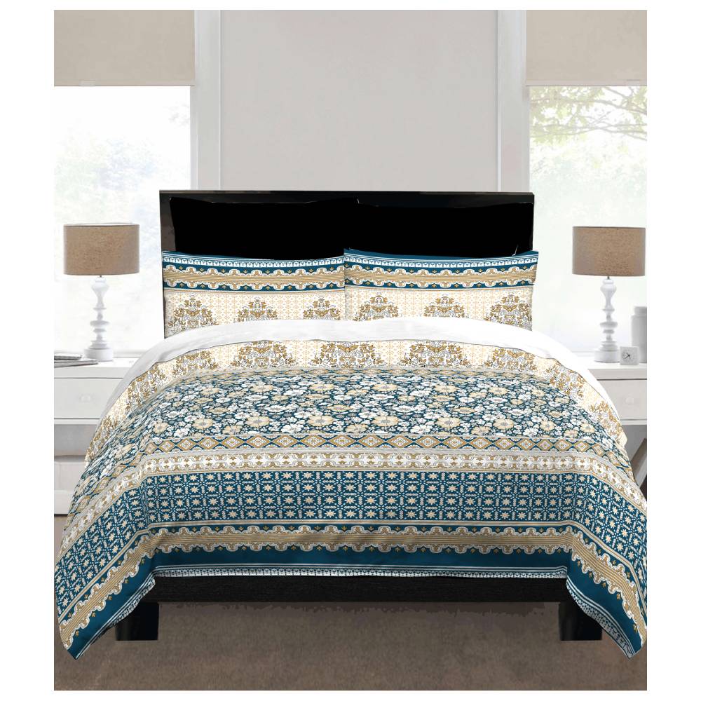 JGO D/EDREDON QUILT QUEEN 3PCS STD
