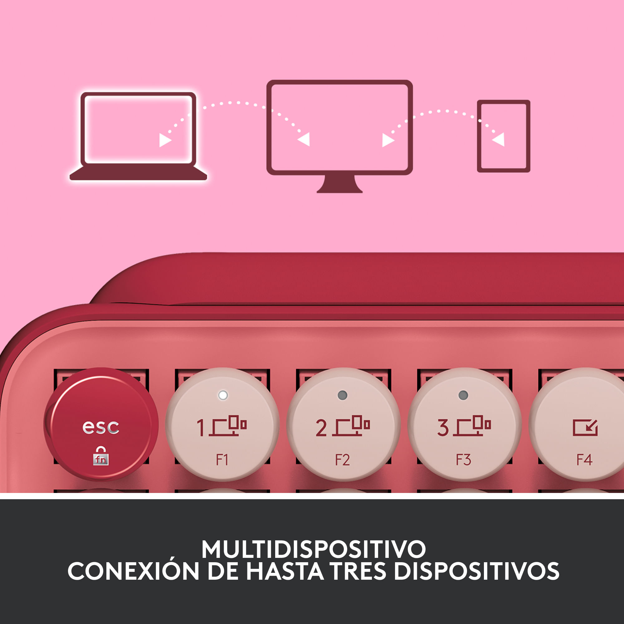 TECLADO LOGITECH POP/MECANICO/BOTON EMOJ