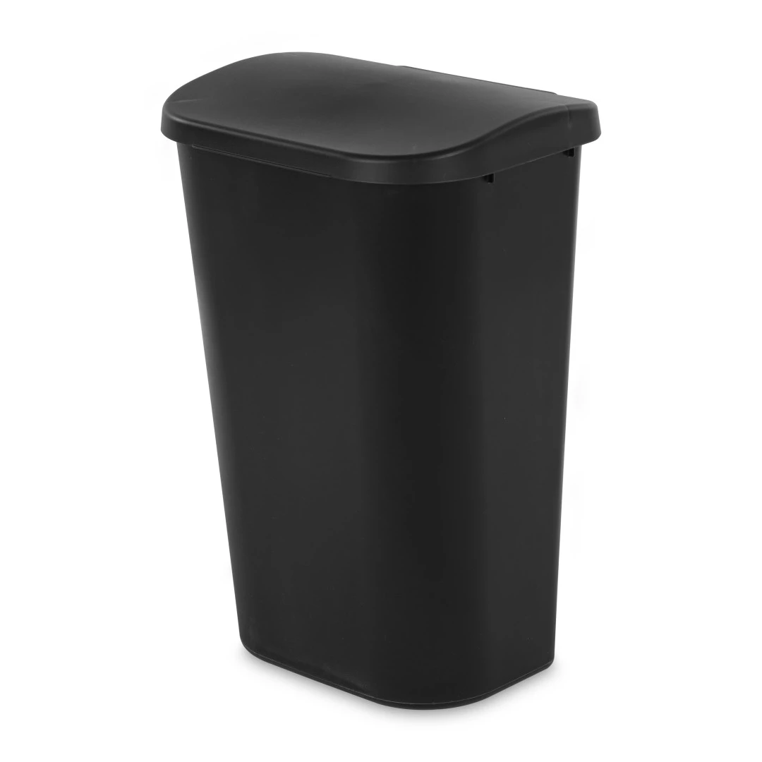 BASURERO PLAST. 43LT LIIFT TOP BLACK