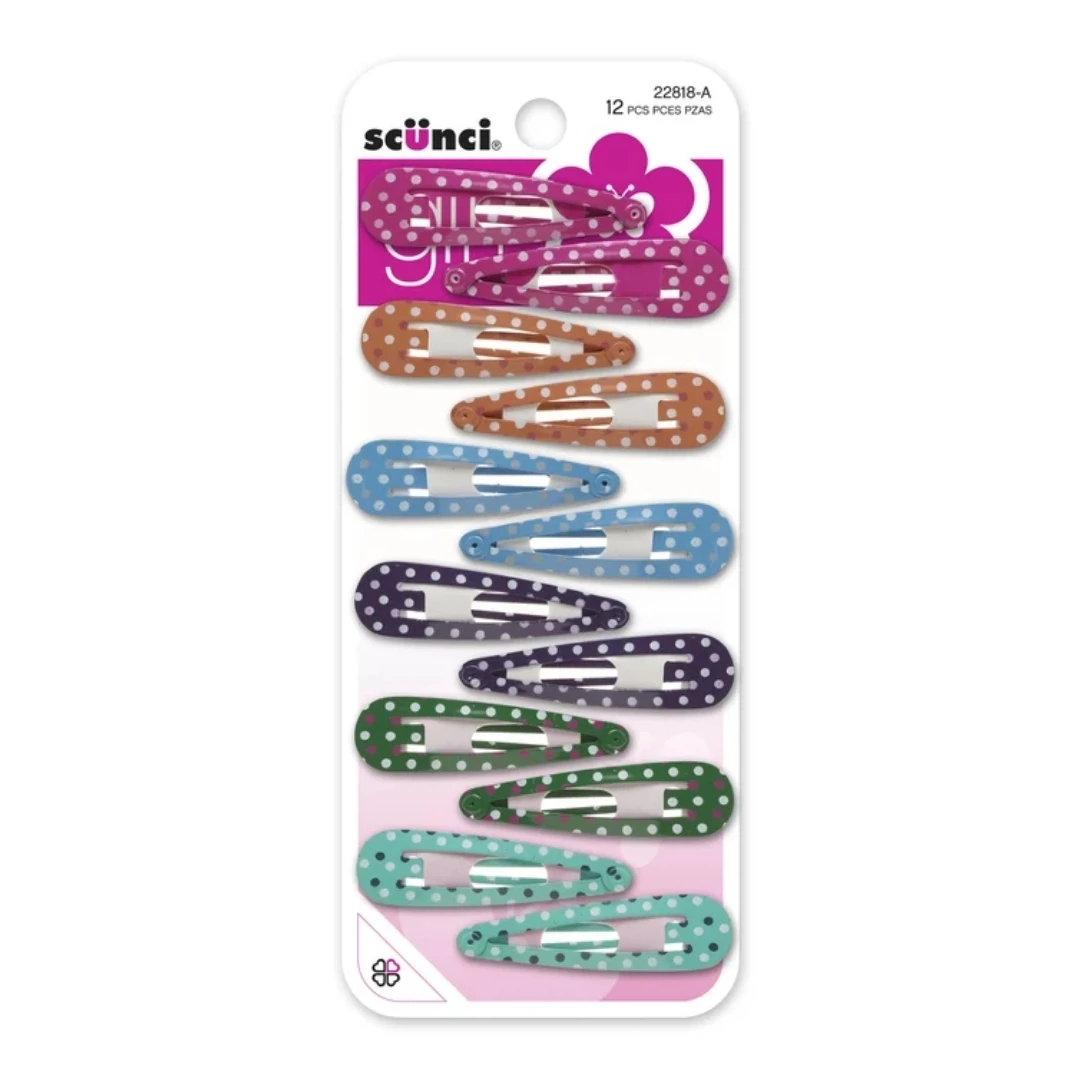 GANCHOS P/CABELLO LUNARES C/SURT 12PCS