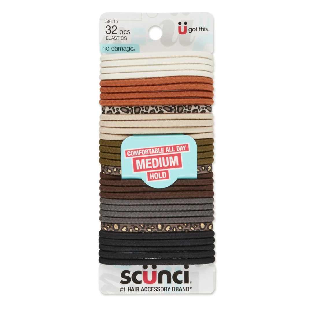 PACK DE 32 COLAS ELASTICAS SCUNCI