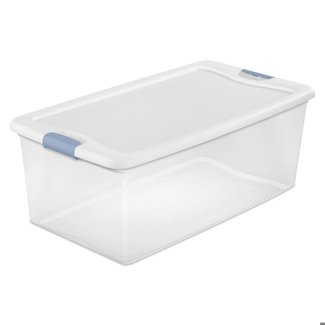CAJA ORGANIZADORA D/PLASTICO 100LT CLEAR