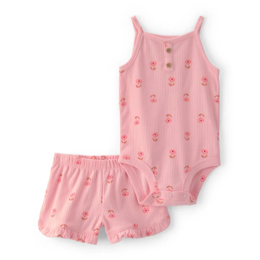 MAMELUCO SM C/SHORT FLORAL DR