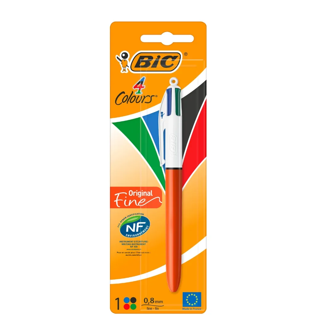 BIC BOLIGRAFO 4 COLORES FINO