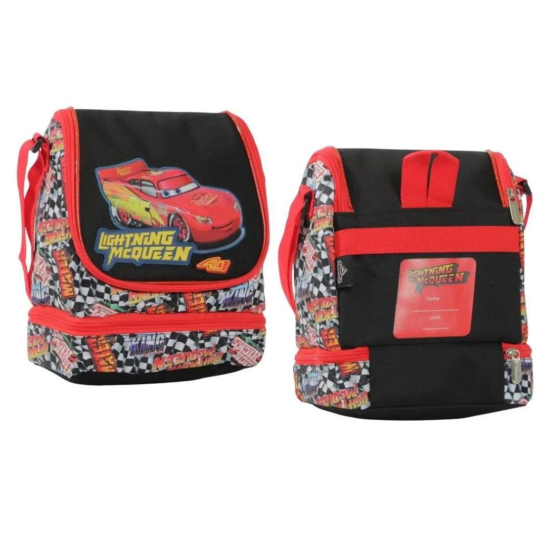 LONCHERA CARS NEGRO