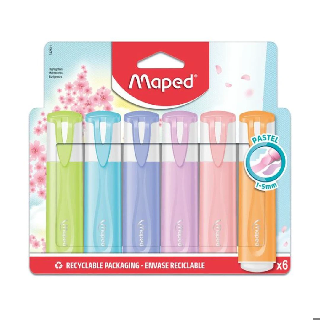 MARCADOR DESTA BL/6 PASTEL