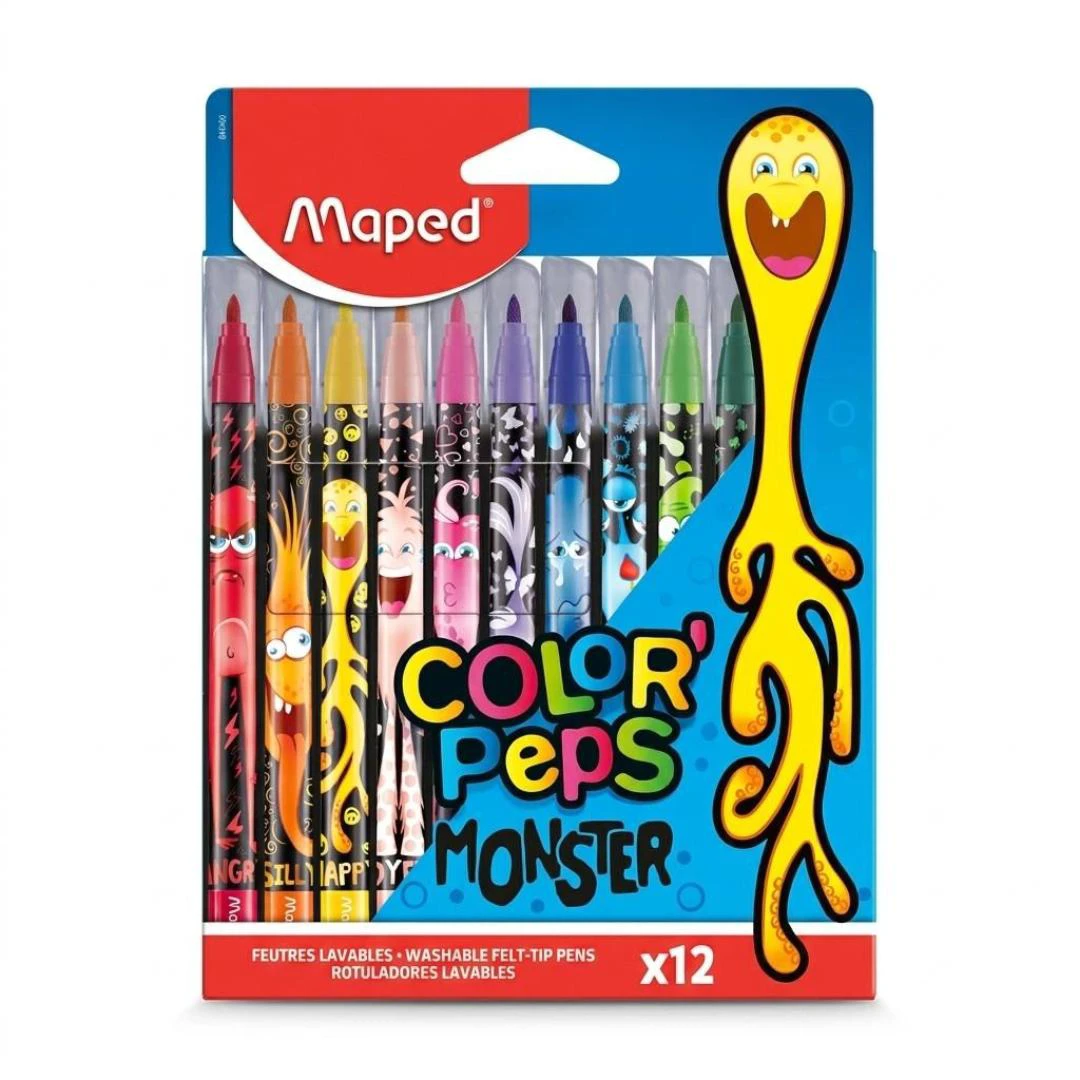 MARCADOR LAV 12 COL MONSTER