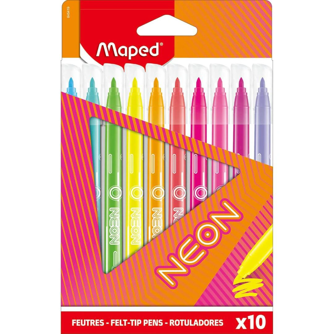 MARCADOR LAVABLE 10 COLS NEON