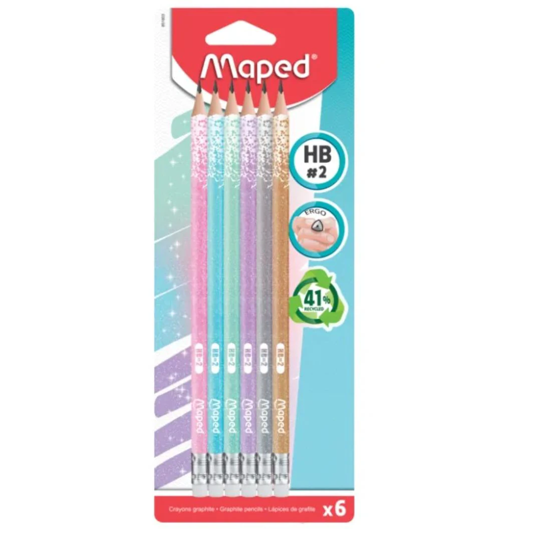 LAPIZ GRAFITO HB METAL BL/6