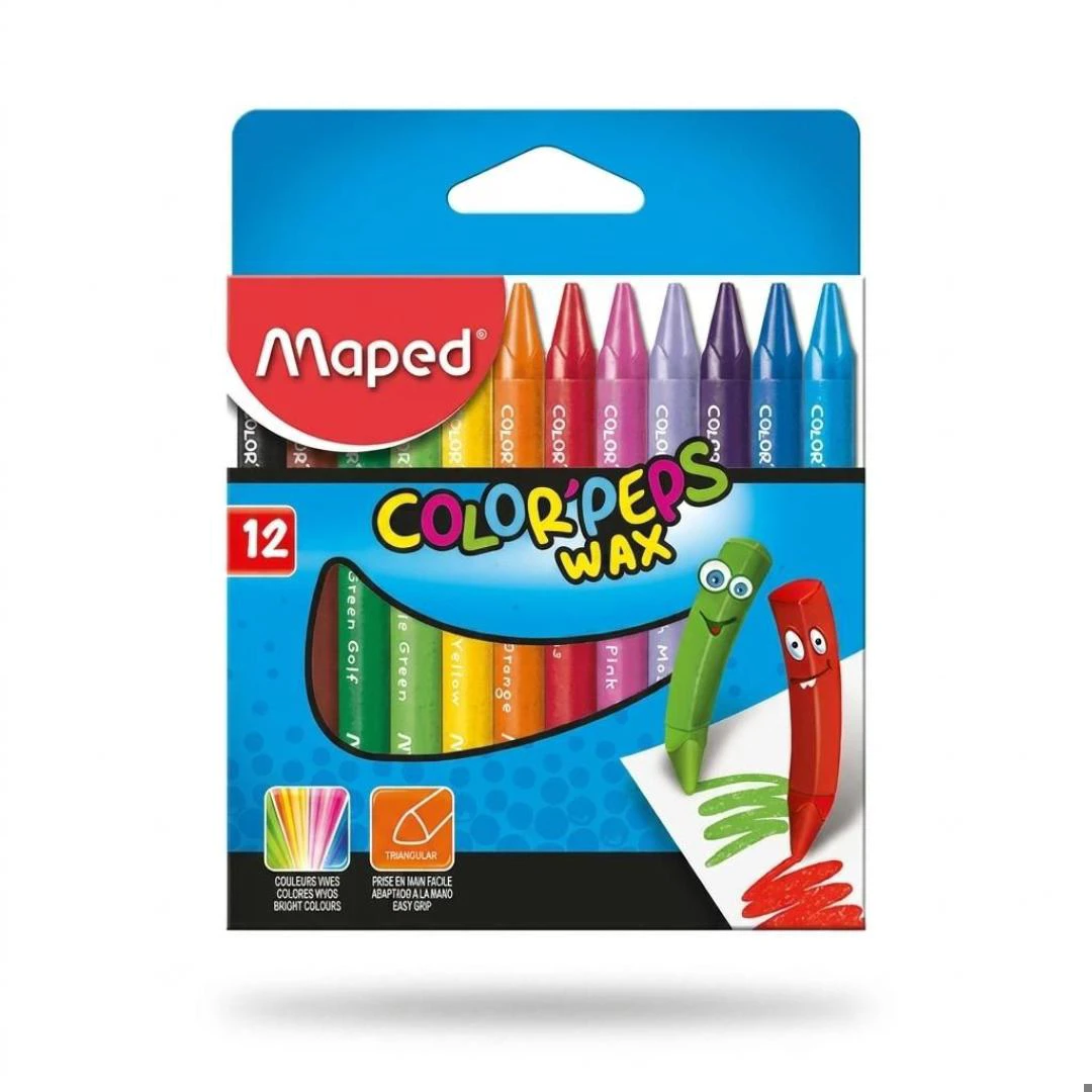 CRAYONES CERA PEPS 12 COLS