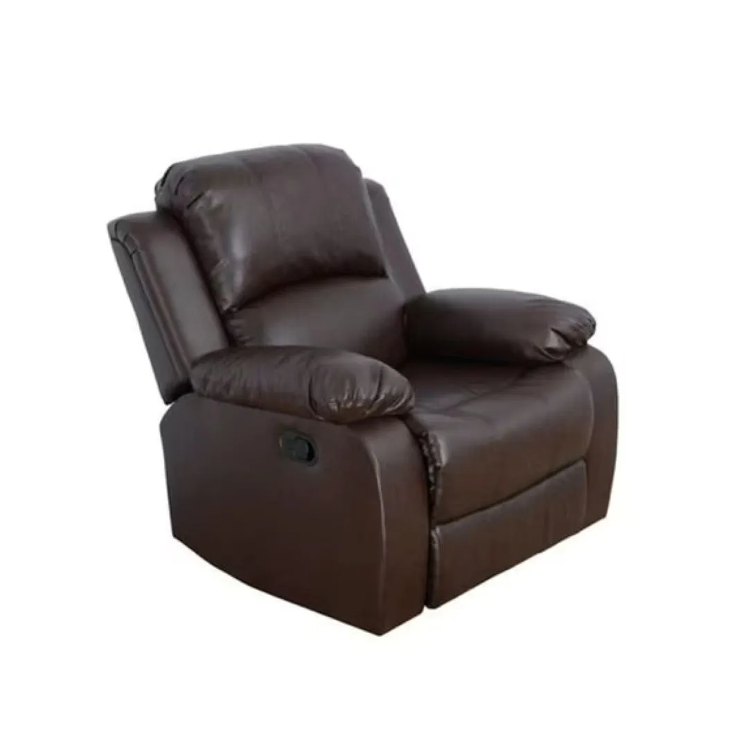 SILLON RECLINABLE CUERINA CAFÉ