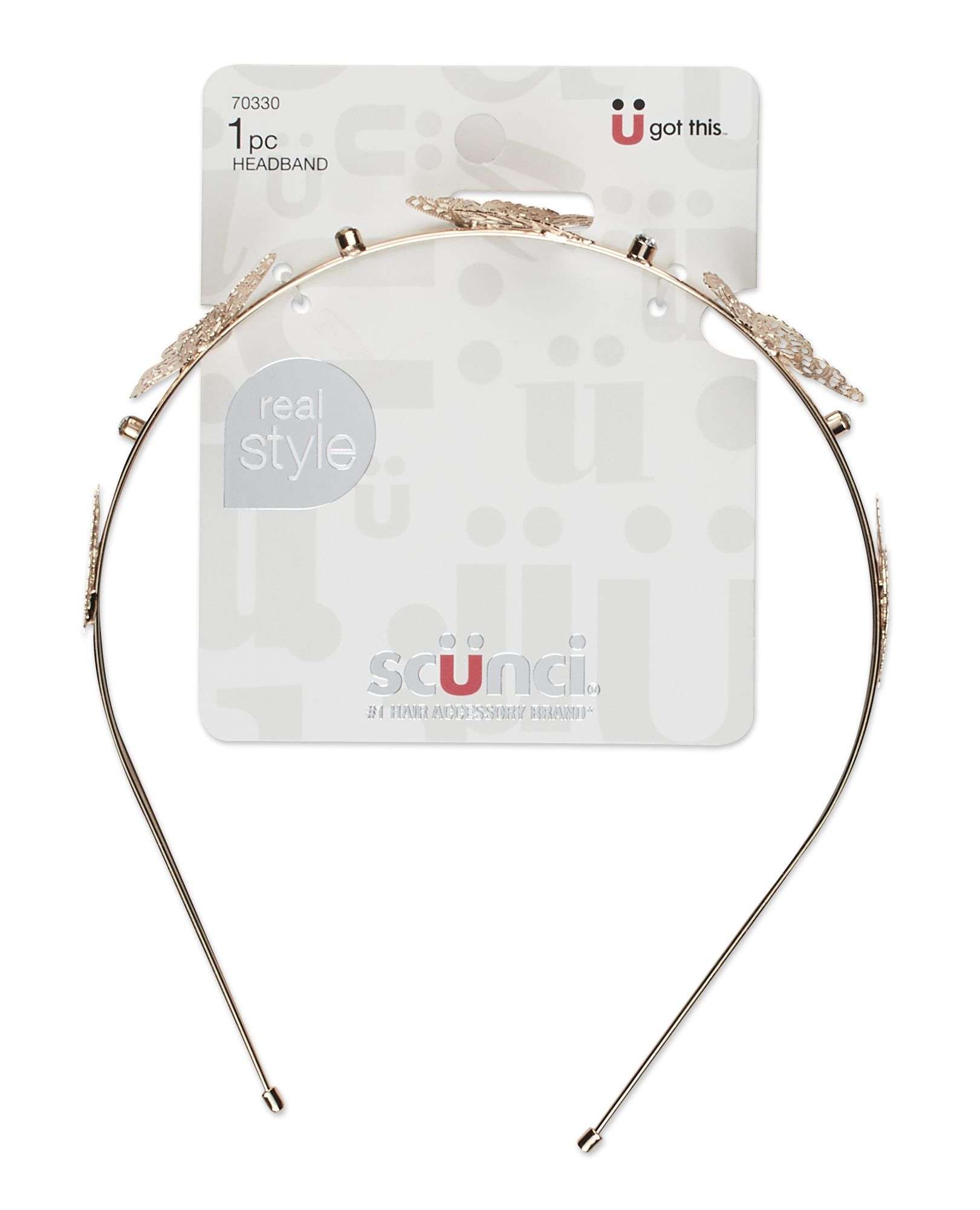 DIADEMA P/CABELLO SCUNCI METAL BUTTERFLY