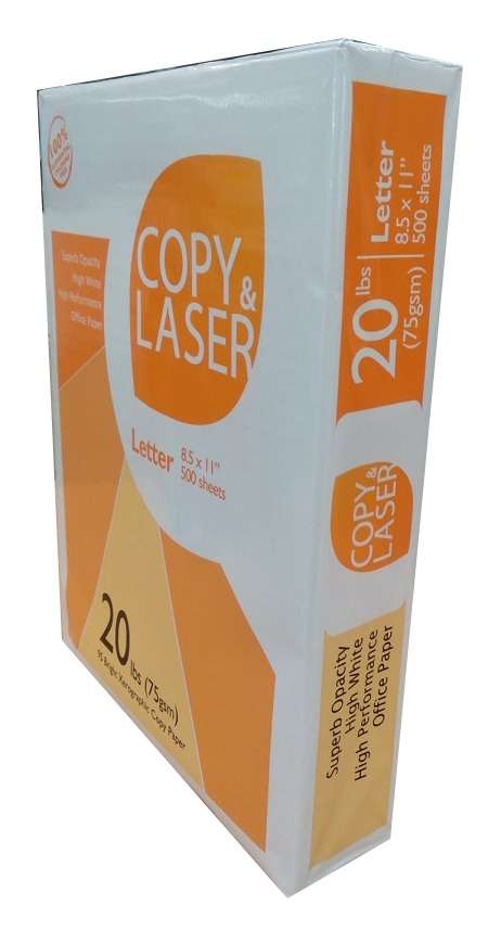 PAPEL BOND COPY LASER 75G TAMANO CARTA
