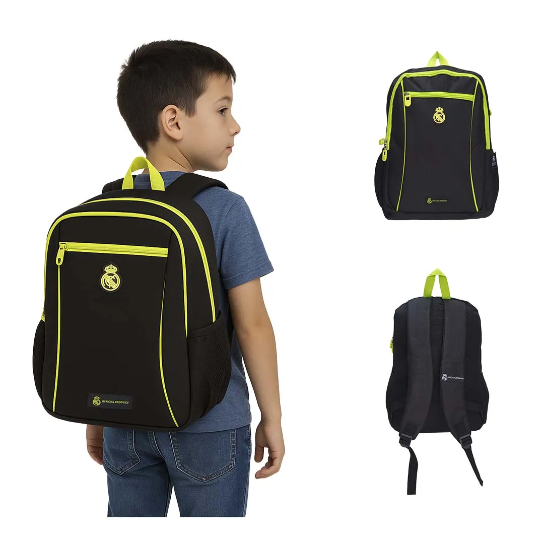 MOCHILA REAL MADRID NEGRO /AMARILLO