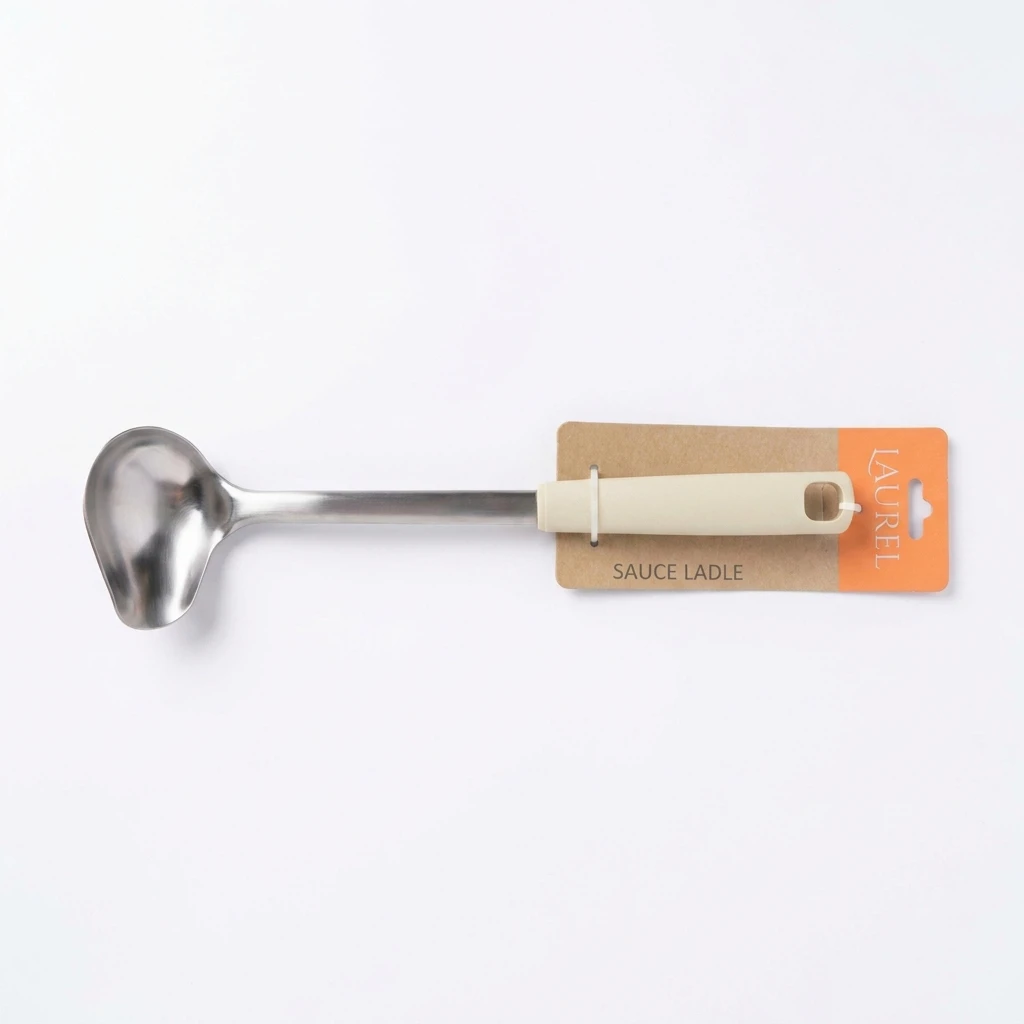CUCHARON P/SALSAS D/ACERO INOX./PP