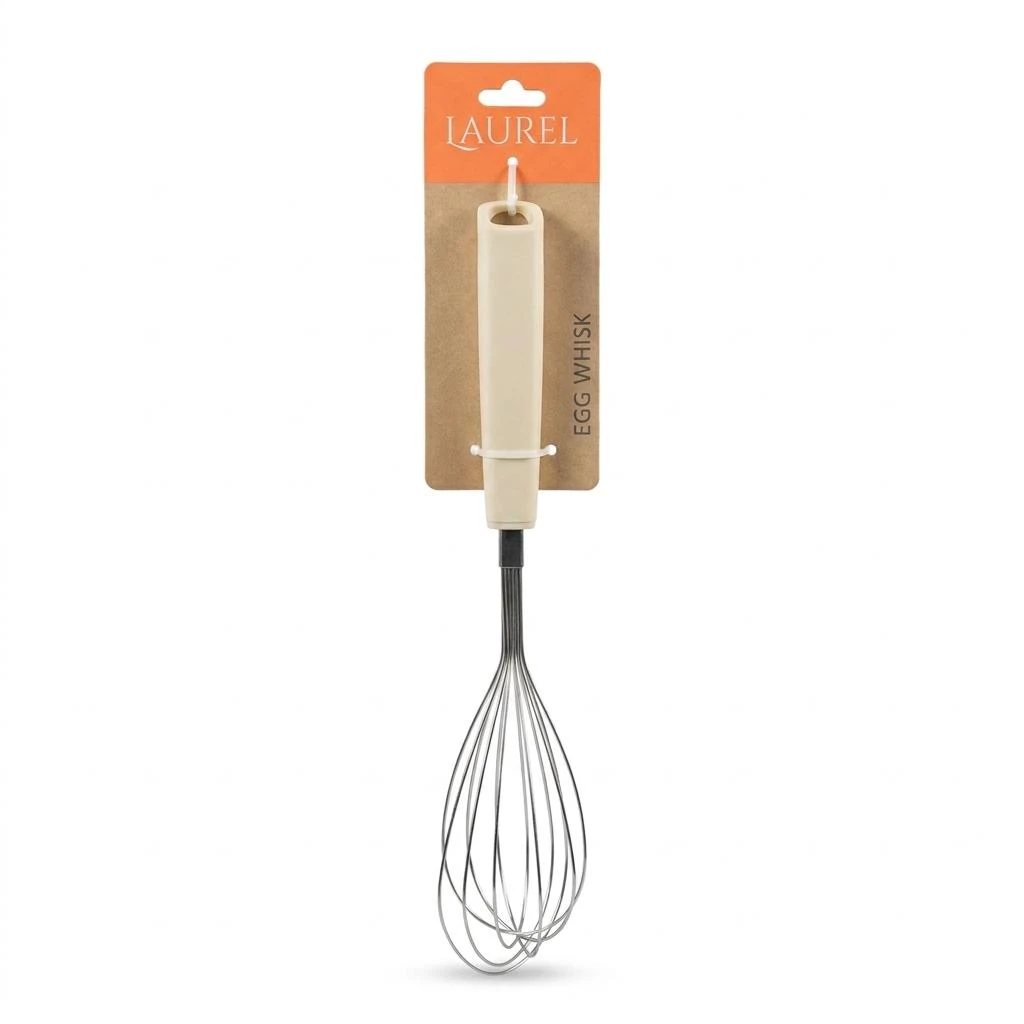 BATIDOR MANUAL 12" D/ACERO INOX./PP