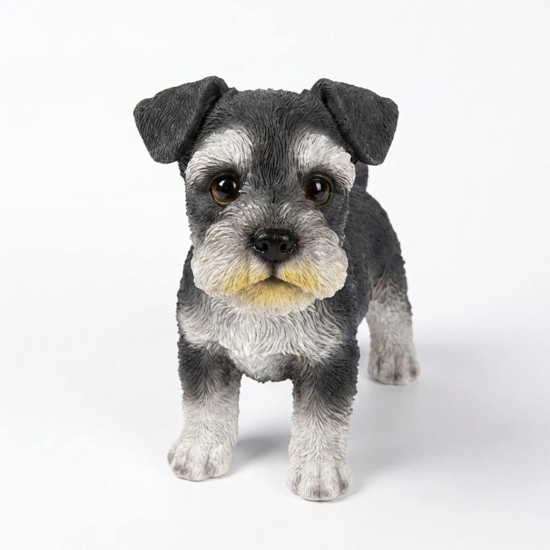 ADORNO JARDIN PERRITO SCHNAUZER