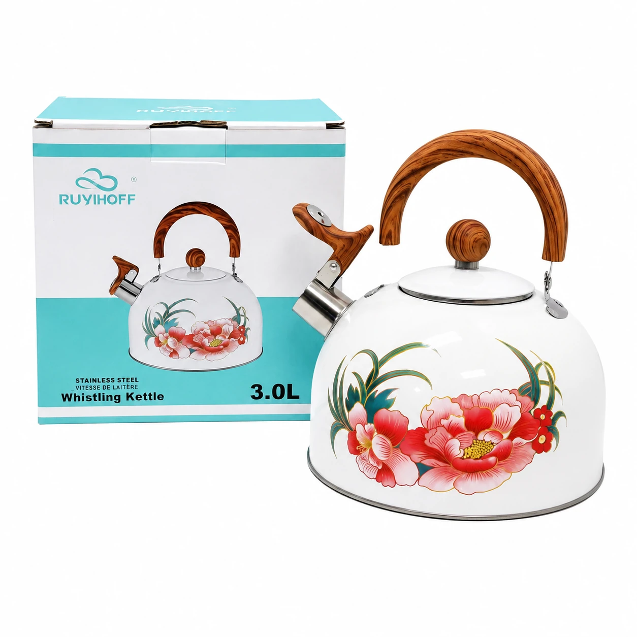 TETERA D/ACERO INOX. 3L WHITE