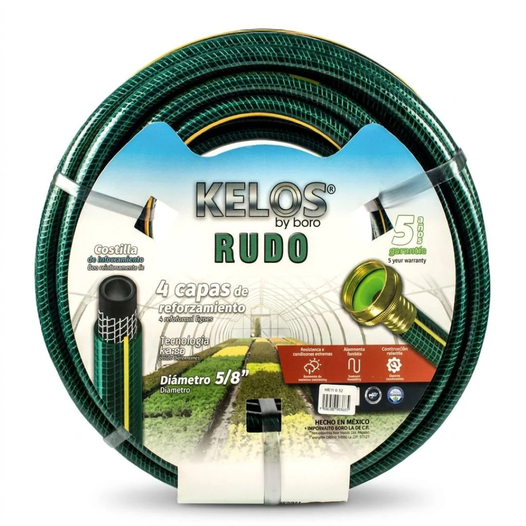 MANGUERA C/VERDE KELOS RUDO 1/2 75FT
