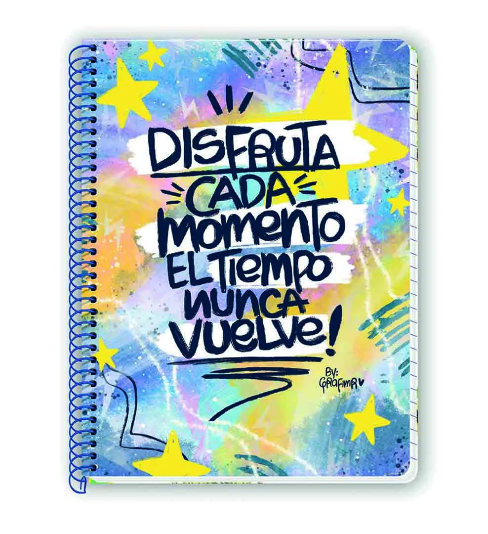 CUADERNO ESPIRAL 1 MAT 65H BE FREE