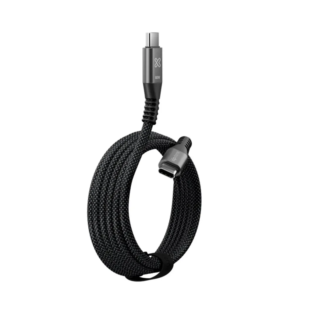 CABLE KLIP XTRE/USB-C USB-C/60W/6FT/1.8M