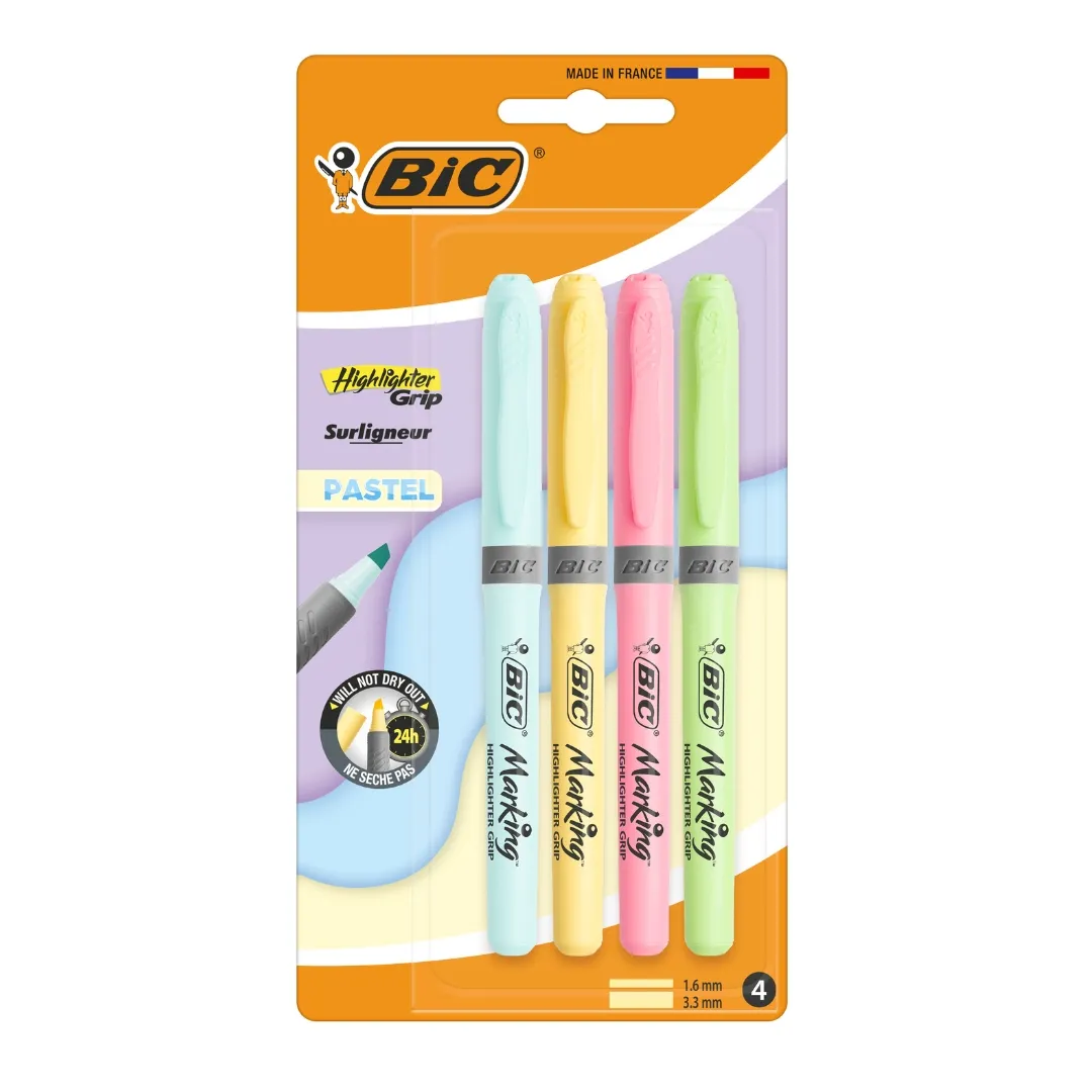 BIC RESALTADOR BRITE LINER GRIP