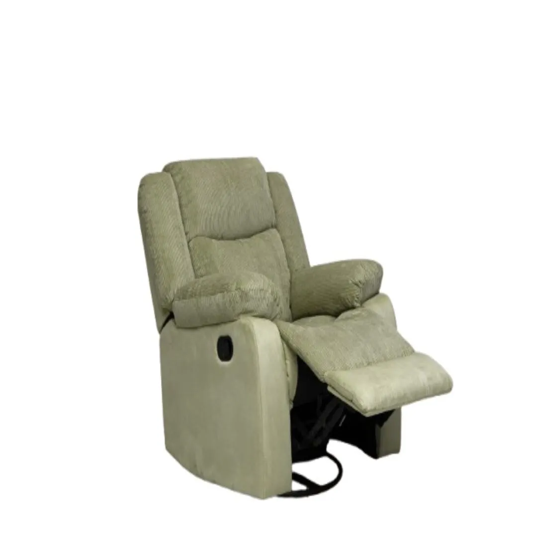SILLON RECLINABLE MANUAL TELA VERDE
