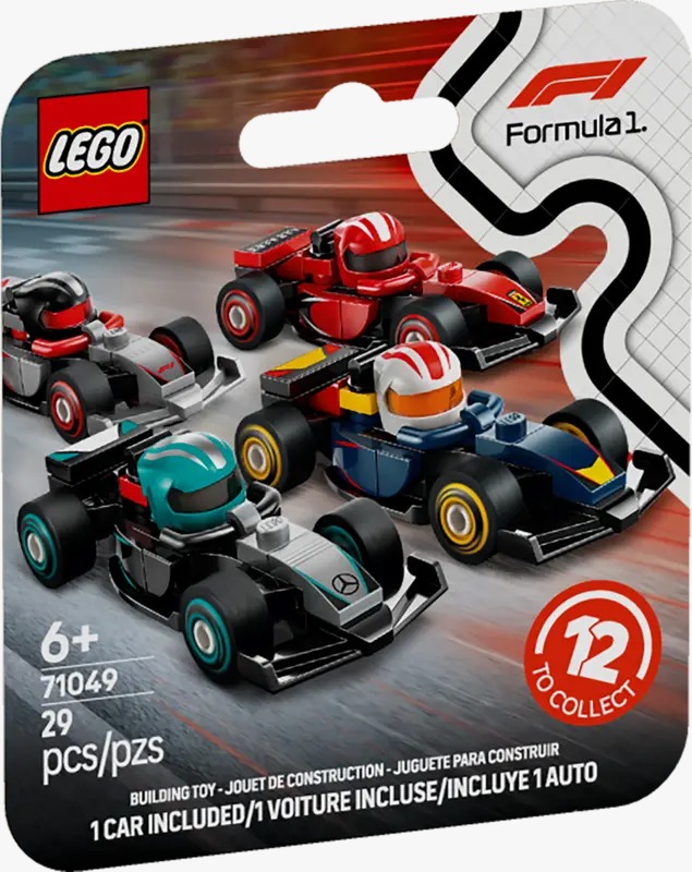 LEGO MINIFIGURAS CARRO F1 SURT