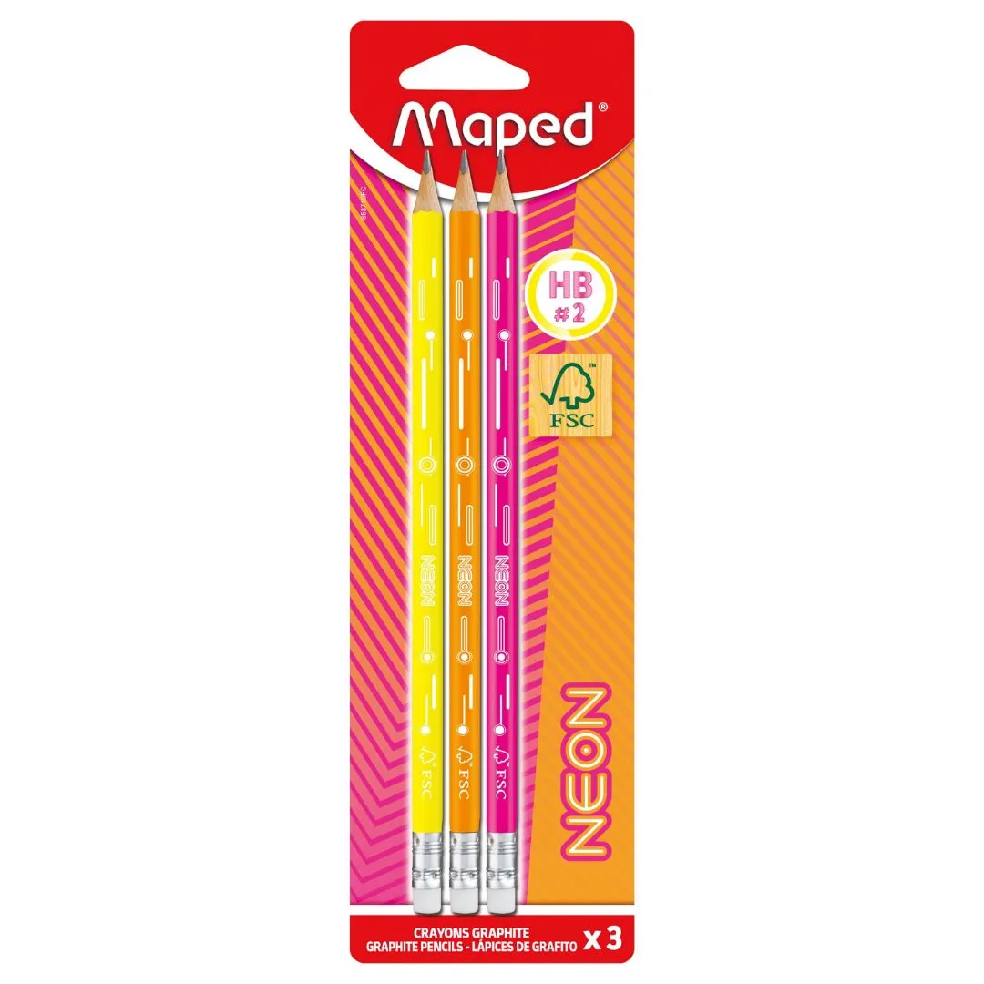 LAPIZ GRAFITO HB NEON