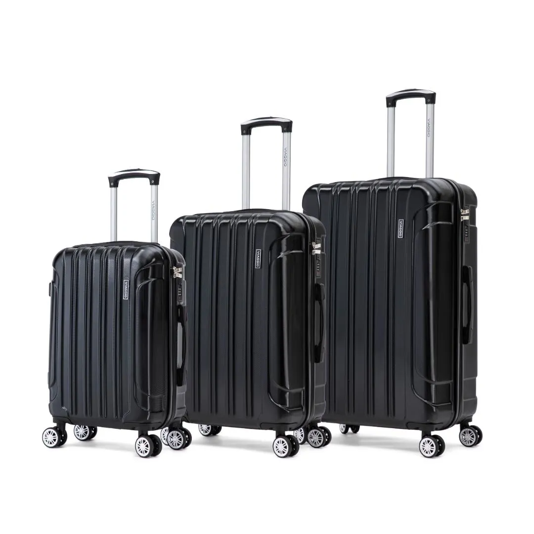 SET MALETA 3PCS WH1120 VIAGGIO BLACK